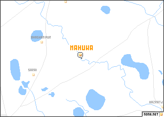 map of Mahuwa