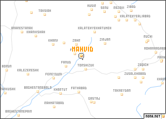 map of Mahvīd