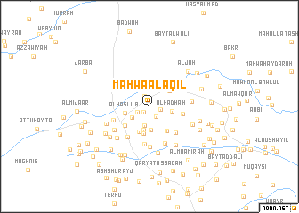 map of Maḩwá al ‘Āqil