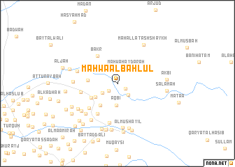 map of Maḩwá al Bahlūl