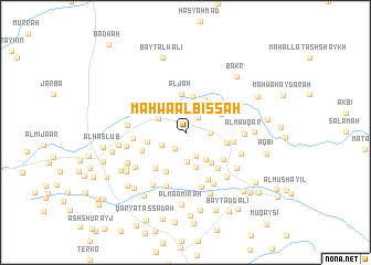 map of Maḩwá al Bişşah