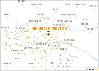 map of Maḩwā al Musaylah