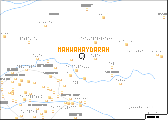 map of Maḩwá Ḩaydarah