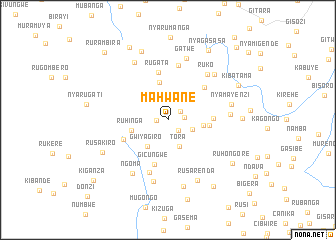 map of Mahwane