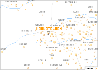 map of Maḩwá Ţalḩah