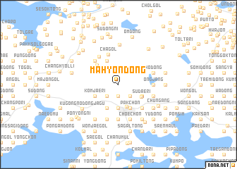 map of Mahyŏn-dong