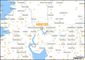 map of Mahyŏn