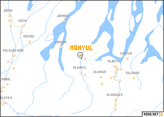 map of Maḩyūl