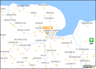map of Maica
