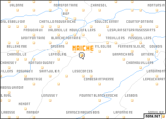 map of Maîche