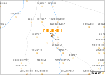 map of Maidahini