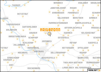map of Maidbronn