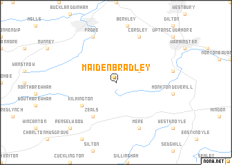 map of Maiden Bradley