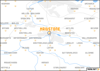 map of Maidstone