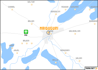 map of Maiduguri