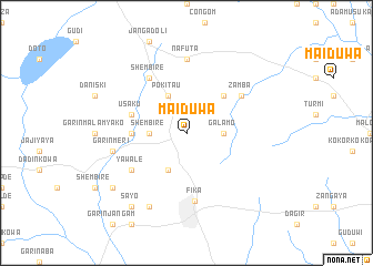 map of Maiduwa