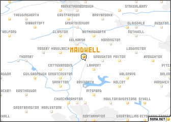 map of Maidwell