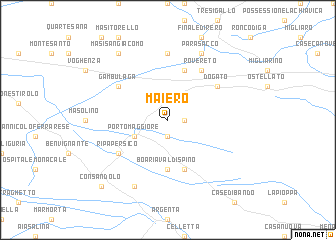 map of Maiero