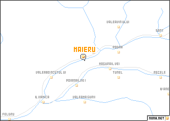 map of Măieru