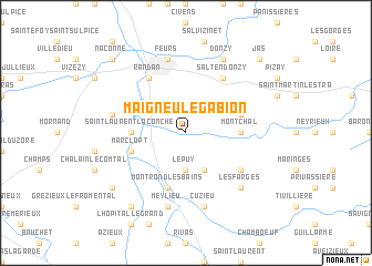 map of Maigneu-le-Gabion