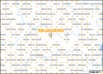 map of Māijhkhāpan