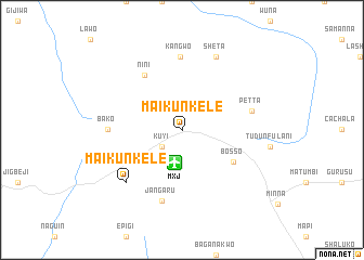 map of Maikunkele