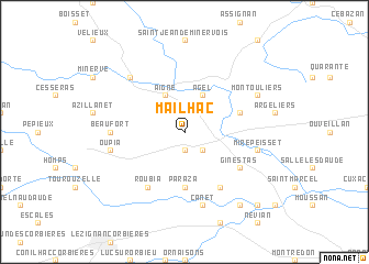 map of Mailhac