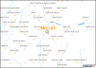 map of Maillat