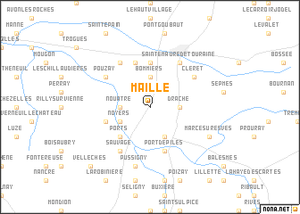 map of Maillé