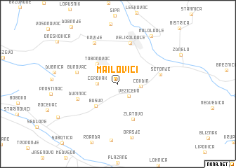 map of Mailovići