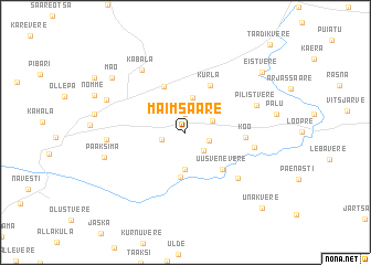 map of Maimsaare