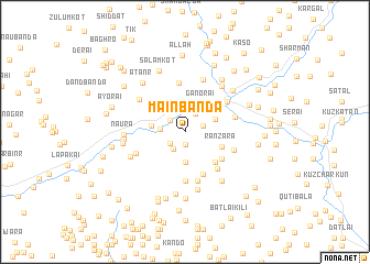 map of Main Bānda