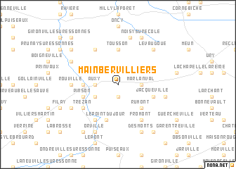 map of Mainbervilliers