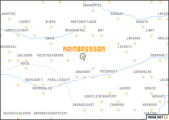 map of Mainbresson