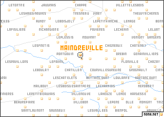 map of Maindreville