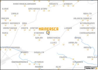map of Măineasca
