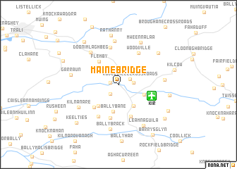 map of Maine Bridge