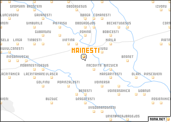 map of Măineşti