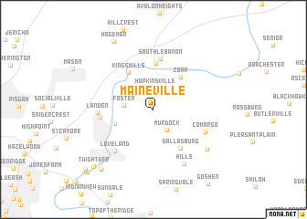 map of Maineville