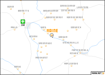 map of Maine