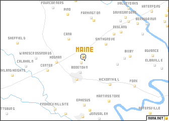 map of Maine