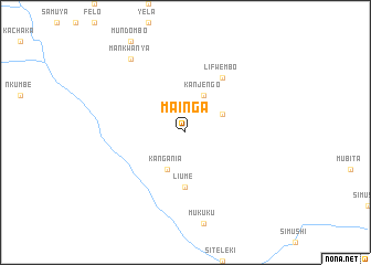 map of Mainga