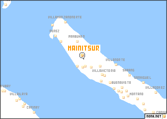 map of Mainit Sur