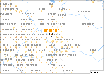 map of Mainpur
