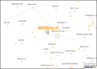 map of Mainsville