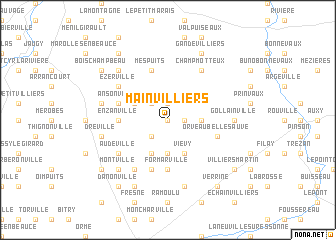 map of Mainvilliers