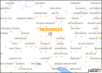 map of Mainwangen