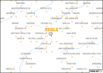 map of Maiolo