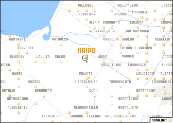 map of Maipo
