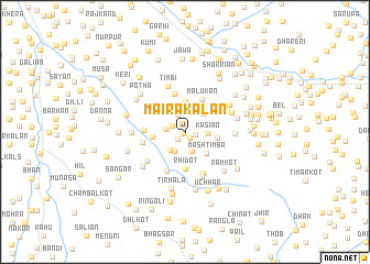 map of Maira Kalān